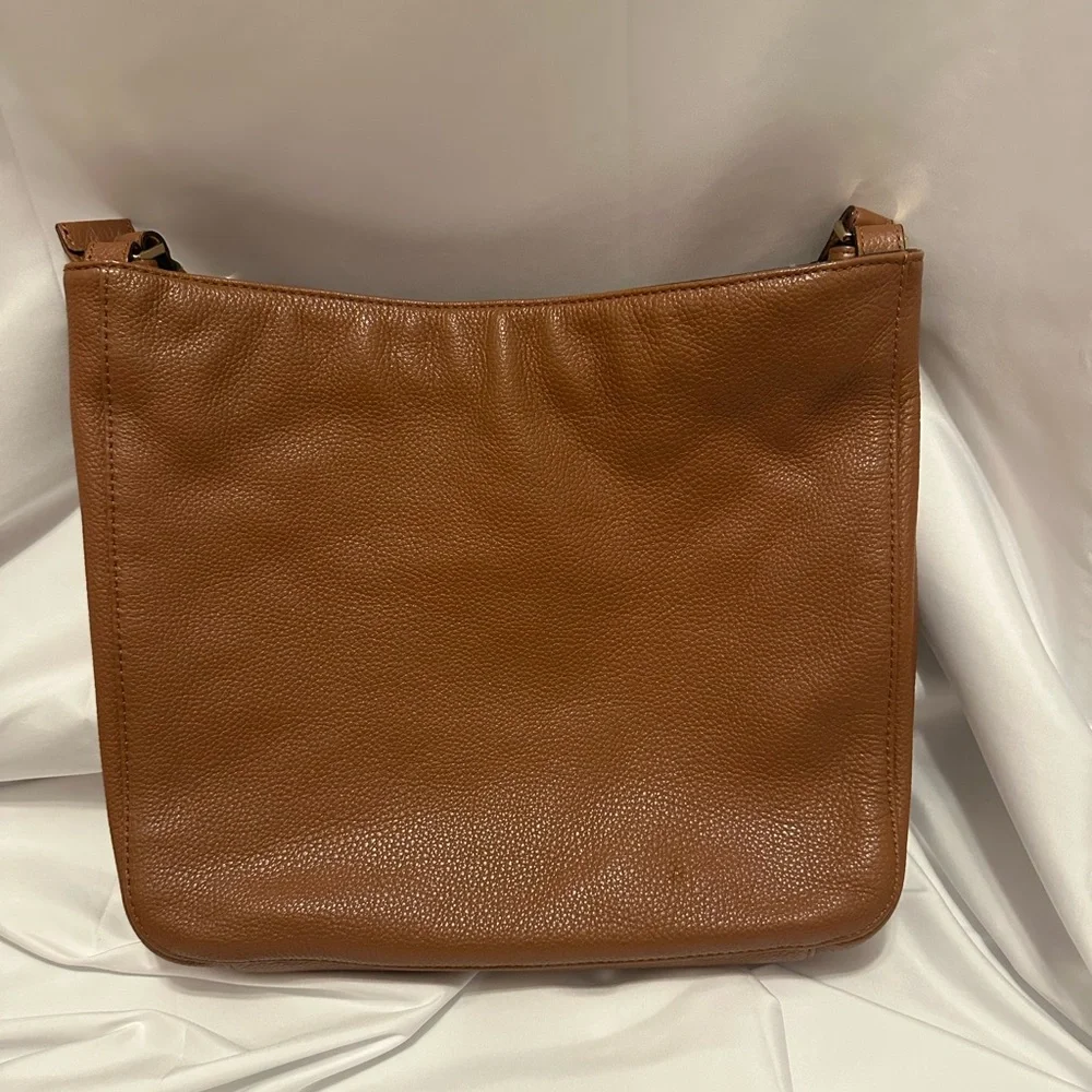 Michael Kors Camel Brown Leather Shoulder Hobo Bag